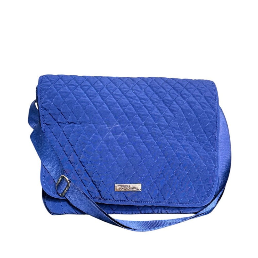 Vera Bradley Navy Quilted Messenger Bag